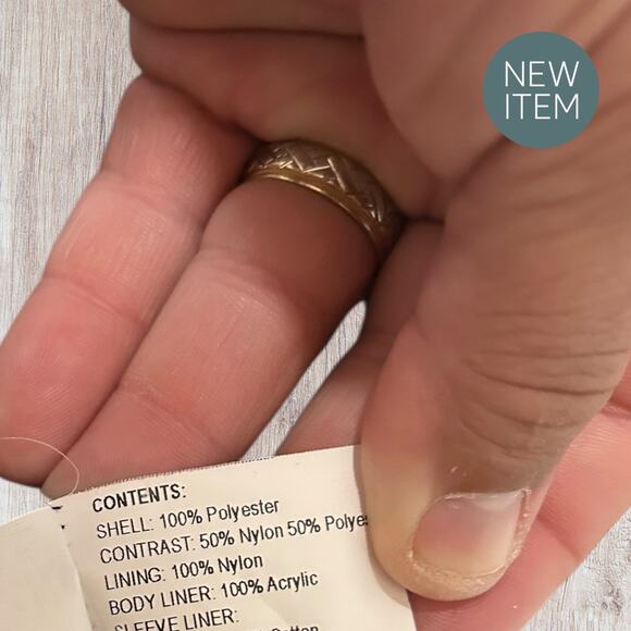 Gallery Women’s Hooded Jacket Coat – Size XL – Purple – Button Front – Pockets - Picture 4 of 6